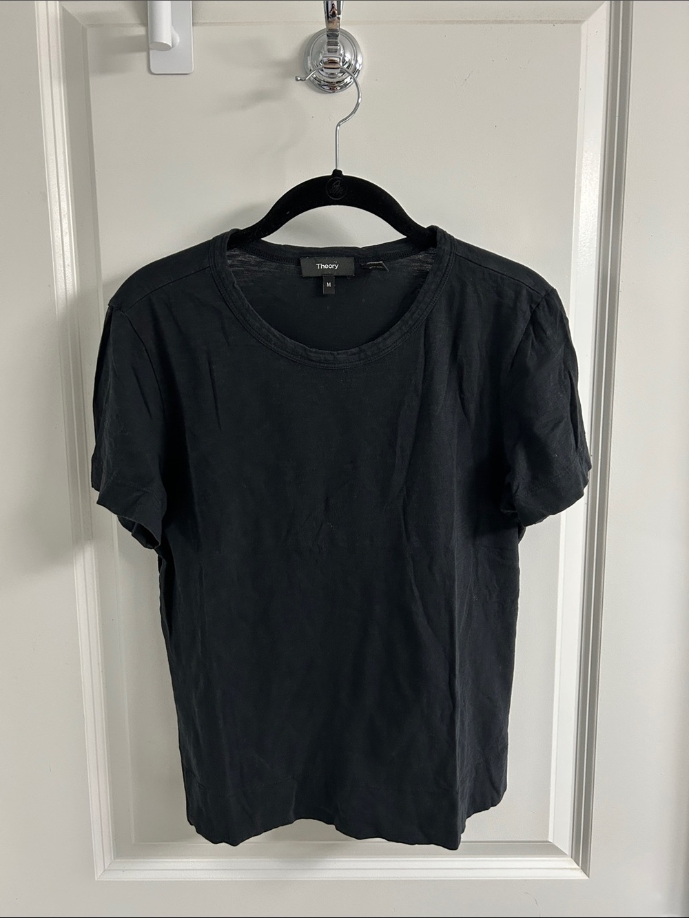 theory - tilma sea slub tee - black